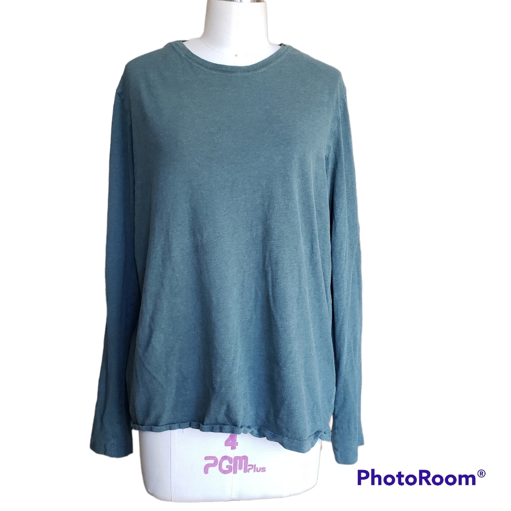 Green Banana Republic Long Sleeve Soft Wash Tee